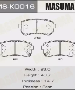 Má Phanh Sau Accent 06-11, Morning/Picanto 1.2 11-15, Creta 16-21, Tucson 09-20 , Rio 05-11, Seltos 19-, Kona 18-, Sonata 01-20, Cerato 08-13, K5 15-20, Forte 08-13