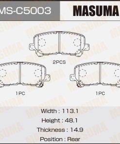 Má Phanh Sau Acruda Mdx Zdx 3.7 06-13, Chevrolet Trailblazer 2012+, Isuzu Mux 2.5 3.0 2017+, Honda Pilot 3.5 08-15, Odyssey 3.5 10-17