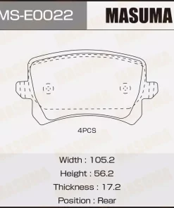 Má Phanh Sau Audi A4 04-09, A6 04-11, Q3 12-15, Volkswagen Tiguan 08-18