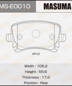 Má Phanh Sau Audi A4 2.0 04-11, 1.8 04-06, A6 2.0 04-11
